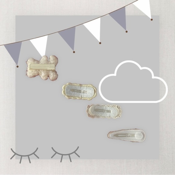 SET OF 4 Cute Hair Clips - Picture 5 of 6